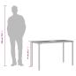 Preview: Gartentisch mit Akazienholz-Platte 115x54x74 cm Poly Rattan
