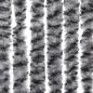 Preview: Fliegenvorhang Grau, Schwarz und Weiß 90x200 cm Chenille