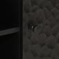 Preview: TV-Schrank Schwarz 80x31x46 cm Massivholz Mango