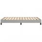 Preview: Bettgestell Hellgrau 120x190 cm Stoff