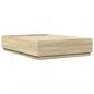 Preview: Bettgestell mit LED Sonoma-Eiche 150x200 cm Holzwerkstoff