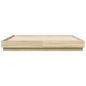 Preview: Bettgestell Sonoma-Eiche 200x200 cm Holzwerkstoff