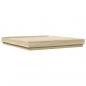 Preview: Bettgestell Sonoma-Eiche 200x200 cm Holzwerkstoff