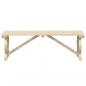 Preview: Gartenbank 115 cm Massivholz Tanne