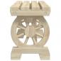 Preview: Gartenbank 115 cm Massivholz Tanne