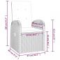 Preview: Garten-Liegestühle mit Kissen 2 Stk. Grau Poly Rattan