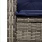 Preview: 9-tlg. Garten-Essgruppe mit Kissen Beige Poly Rattan