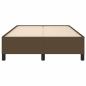 Preview: Bettgestell Dunkelbraun 120x190 cm Stoff