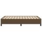 Preview: Bettgestell Dunkelbraun 120x190 cm Stoff