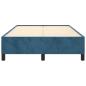 Preview: Bettgestell Dunkelblau 120x190 cm Samt