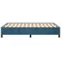 Preview: Bettgestell Dunkelblau 120x190 cm Samt