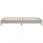 Preview: Bettgestell Hellgrau 120x190 cm Stoff