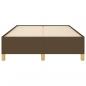 Preview: Bettgestell Dunkelbraun 120x190 cm Stoff
