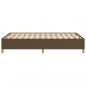 Preview: Bettgestell Dunkelbraun 120x190 cm Stoff