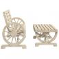 Preview: 2-tlg. Garten-Lounge-Set Massivholz Tanne