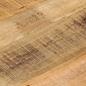 Preview: Tischplatte Ø 60x3,8 cm Rund Raues Massives Mangoholz