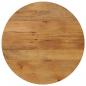 Preview: ARDEBO.de - Tischplatte Ø 70x2,5 cm Rund Massivholz Mango