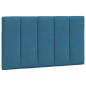 Preview: Bettgestell mit LED-Leuchten Blau 80x200 cm Samt