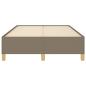 Preview: ARDEBO.de - Bettgestell Taupe 120x190 cm Stoff