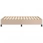 Preview: Bettgestell Cappuccino-Braun 120x190 cm Kunstleder