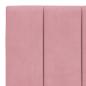 Preview: Bettgestell mit LED-Leuchten Rosa 100x200 cm Samt