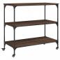 Preview: Küchenwagen Braun Eichen-Optik 102x50x95 cm Holzwerkstoff