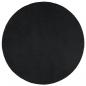 Preview: Teppich OVIEDO Kurzflor Schwarz Ø 120 cm