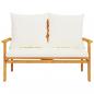 Preview: Gartensofa 120 cm mit Kissen Massivholz Akazie