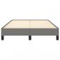 Preview: Bettgestell Dunkelgrau 120x190 cm Stoff