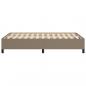 Preview: Bettgestell Taupe 120x190 cm Stoff
