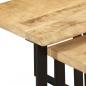 Preview: Satztische mit Baumkante 3 Stk. Massivholz Mango