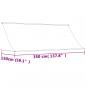 Preview: Markise Einziehbar Anthrazit 350x150 cm Stoff und Stahl