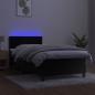 Preview: Boxspringbett mit Matratze & LED Schwarz 80x200 cm Samt