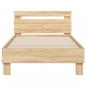 Preview: Bettgestell mit Kopfteil Sonoma-Eiche 100x200 cm Holzwerkstoff