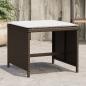 Preview: ARDEBO.de - Gartenhocker mit Kissen 4 Stk. Braun 41x41x36 cm Poly Rattan