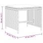 Preview: Gartenhocker mit Kissen 4 Stk. Braun 41x41x36 cm Poly Rattan