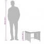 Preview: Gartenhocker mit Kissen 4 Stk. Braun 41x41x36 cm Poly Rattan