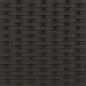 Preview: Sonnenliege mit Kissen Schwarz Poly Rattan