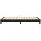 Preview: Bettgestell Schwarz 120x190 cm Stoff