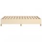 Preview: Bettgestell Creme 120x190 cm Stoff
