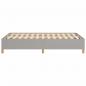 Preview: Bettgestell Hellgrau 120x190 cm Stoff