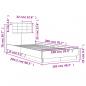 Preview: Bettgestell mit Kopfteil Grau Sonoma 100x200 cm Holzwerkstoff