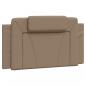 Preview: Bettgestell mit LED Cappuccino-Braun 100x200 cm Kunstleder