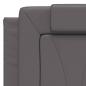 Preview: Bettgestell mit LED Grau 120x200 cm Kunstleder