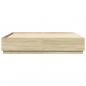 Preview: Bettgestell mit LED Sonoma-Eiche 180x200cm Holzwerkstoff