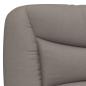 Preview: Bettgestell mit LED Taupe 90x200 cm Stoff
