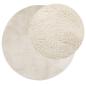Preview: Teppich OVIEDO Kurzflor Beige Ø 200 cm