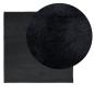 Preview: Teppich OVIEDO Kurzflor Schwarz 240x240 cm