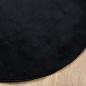 Preview: Teppich OVIEDO Kurzflor Schwarz Ø 200 cm