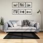 Preview: ARDEBO.de - Teppich OVIEDO Kurzflor Schwarz 120x120 cm